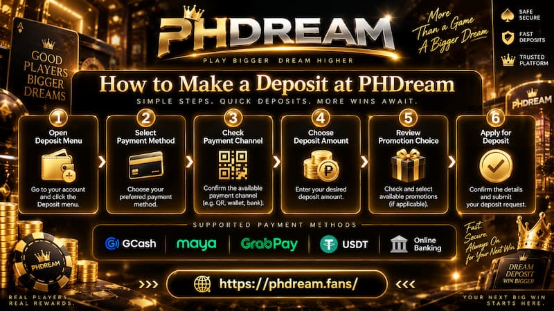 How to Make a Deposit at PHDream