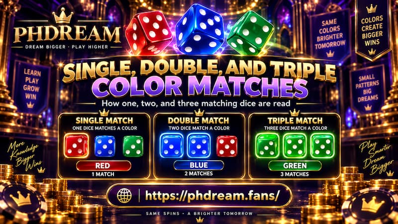 Single, Double, and Triple Color Matches